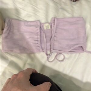 Lavender Ribbed Tube Top